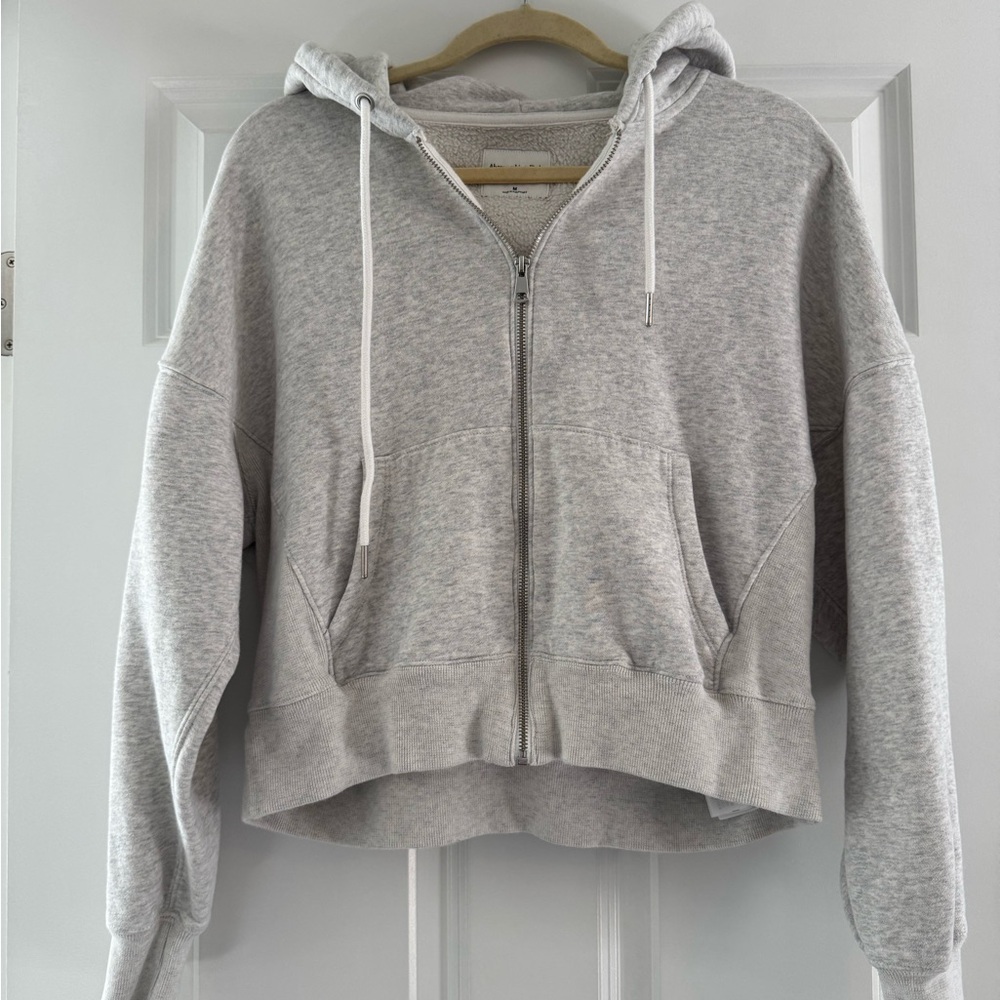 Abercrombie & Fitch Light Gray Hoodie